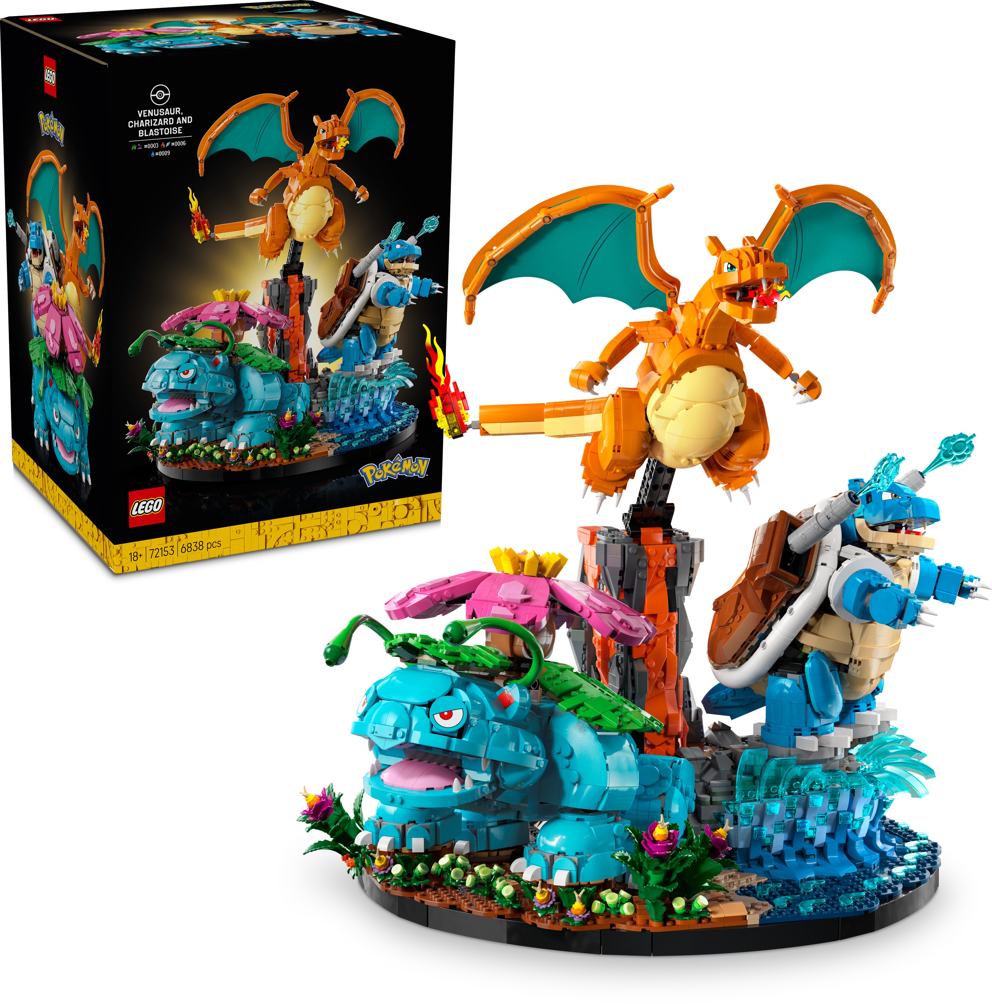LEGO® Pokémon 72153 Venusaur, Charizard a Blastoise