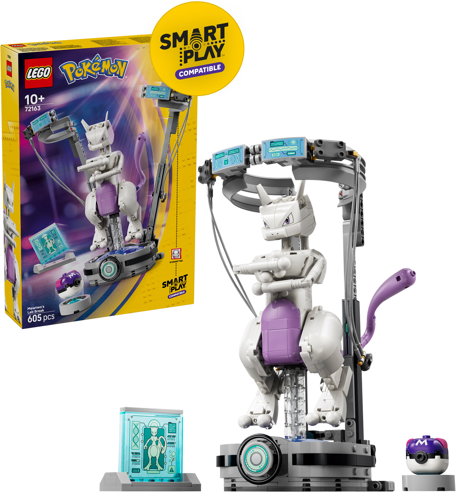 LEGO® Pokémon™ 72163 SMART Play™: Mewtwo – útek z laboratória