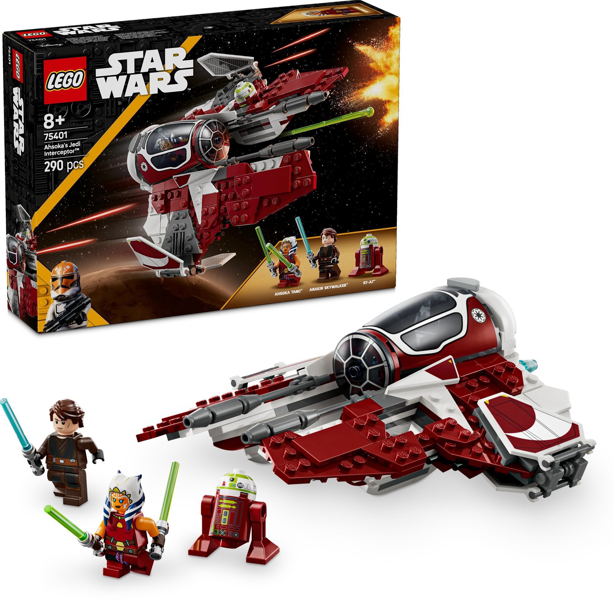LEGO® Star Wars™ 75401 Ahsoka a jediská stíhačka Interceptor™