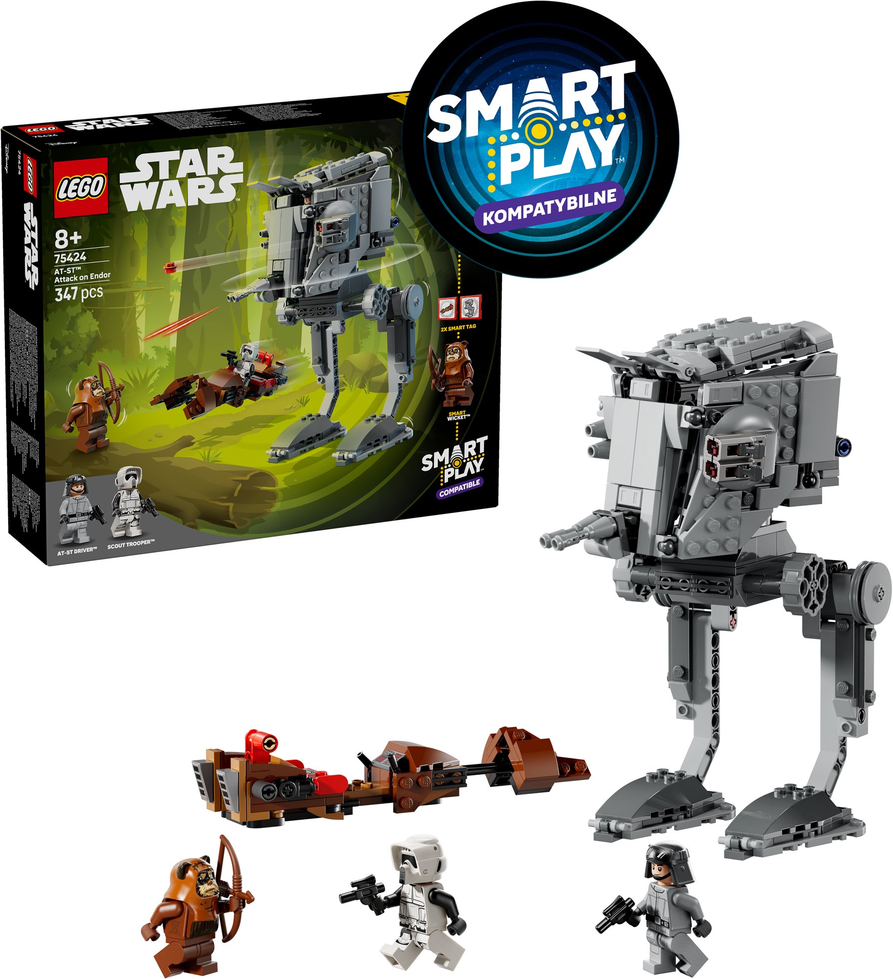 LEGO® Star Wars™ 75424 SMART Play™: Útok AT-ST™ na Endor