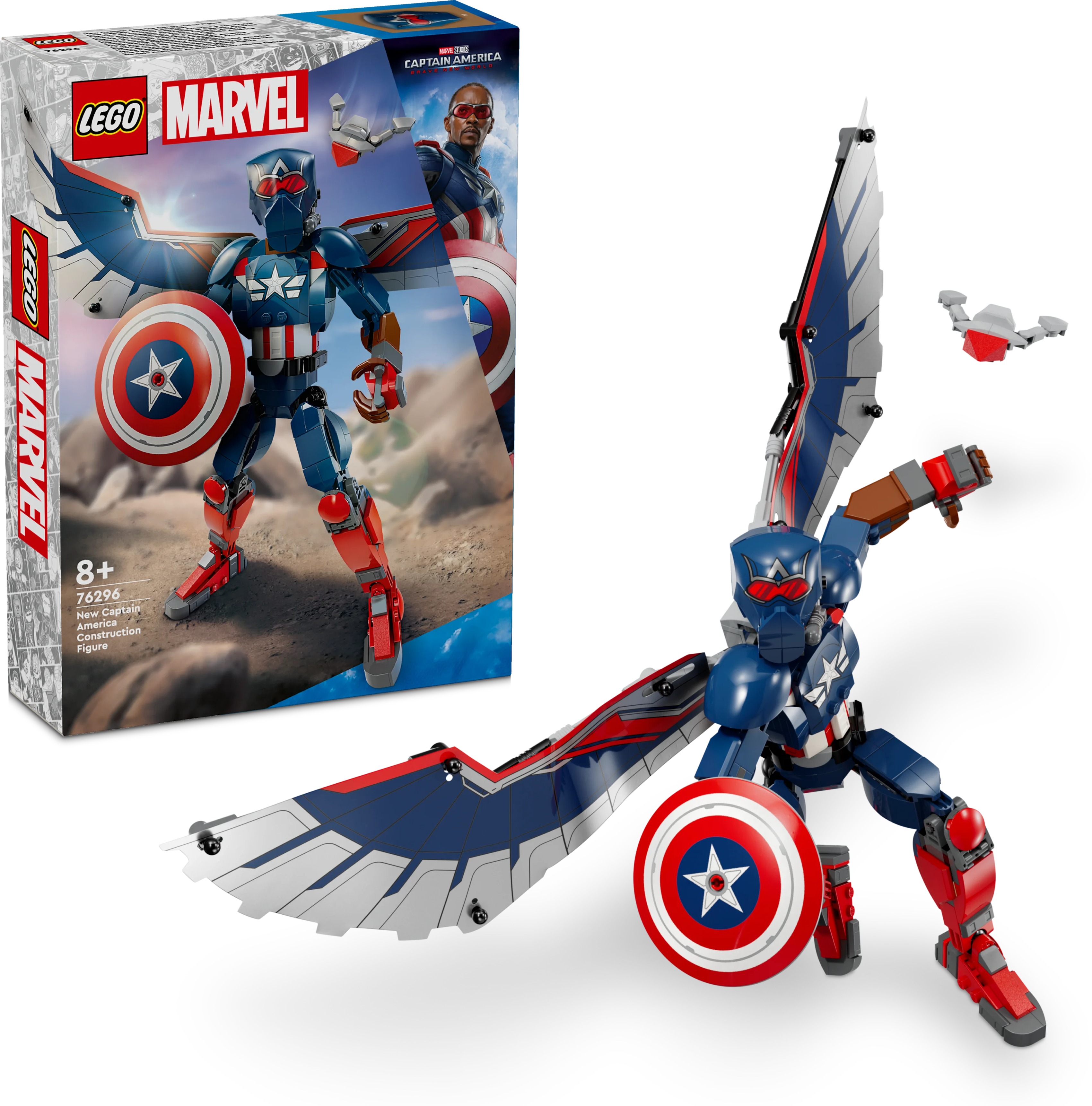 LEGO® Marvel 76296 Zostaviteľná figúrka: Nový Kapitán America