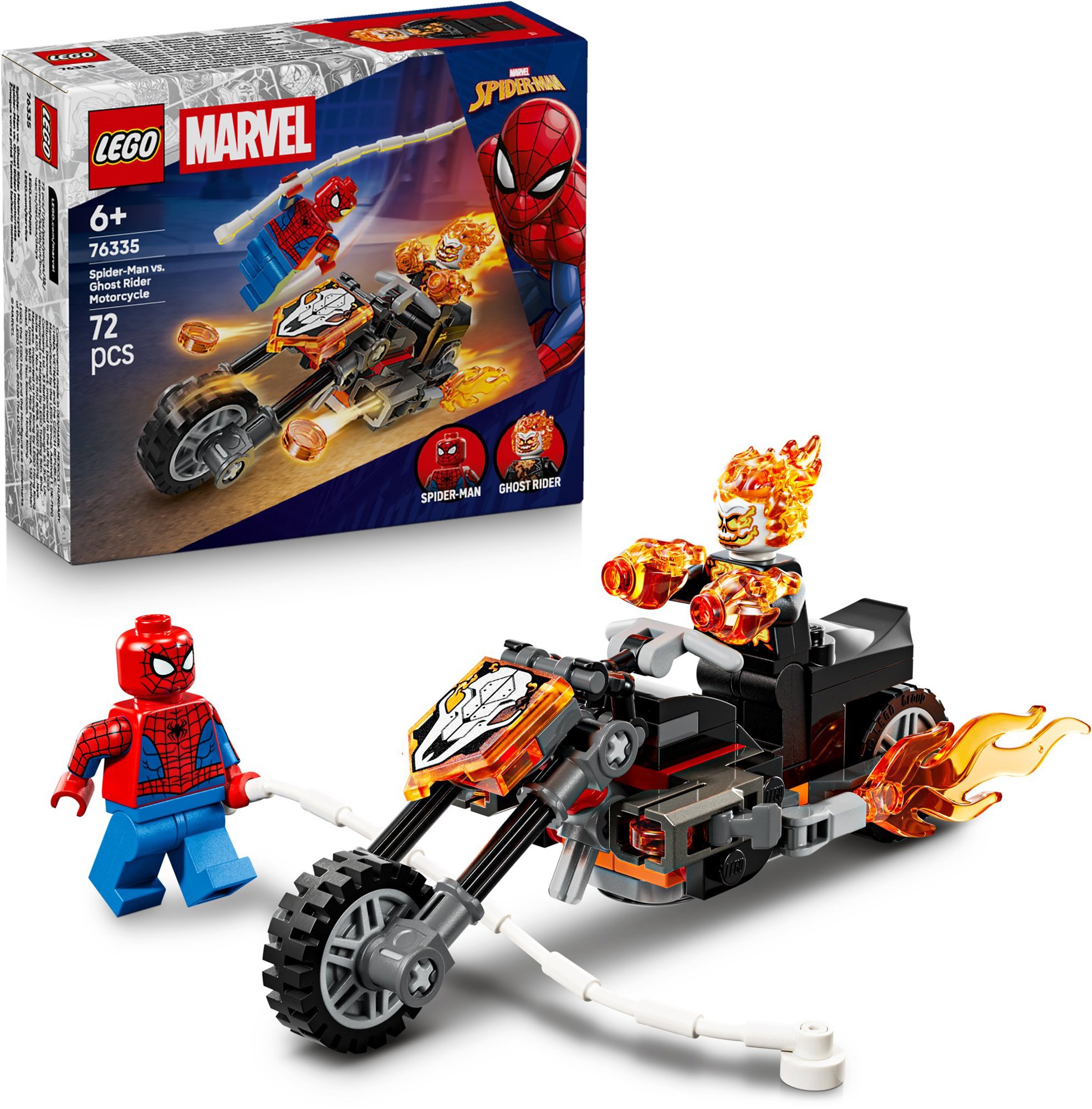 LEGO® | Marvel 76335 Spider-Man vs. Ghost Rider na motorke