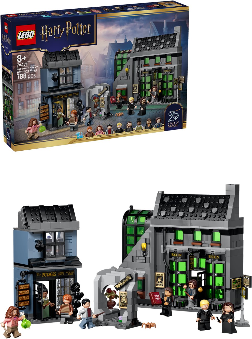 LEGO® Harry Potter™ 76471 Čarodejnícke obchody v Šikmej uličke