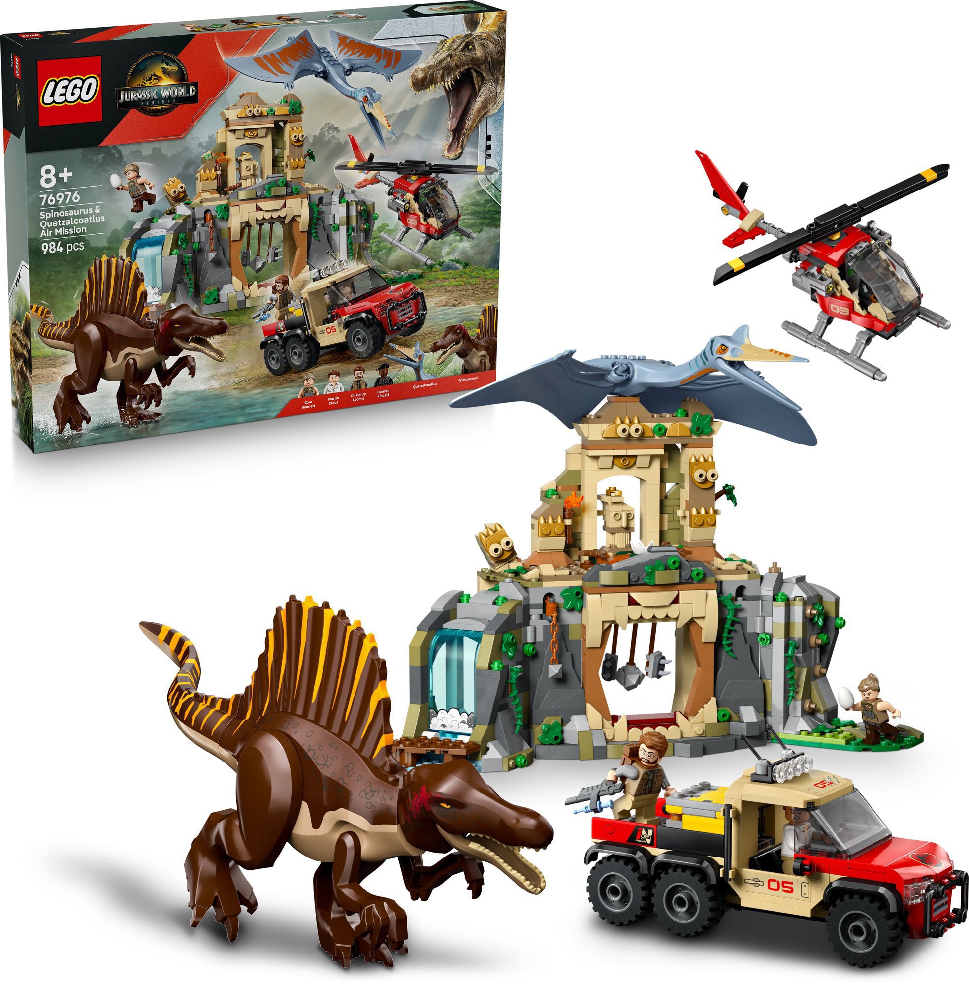 LEGO® Jurassic World 76976 Letecká misia spinosaurusa a quetzalcoatlusa