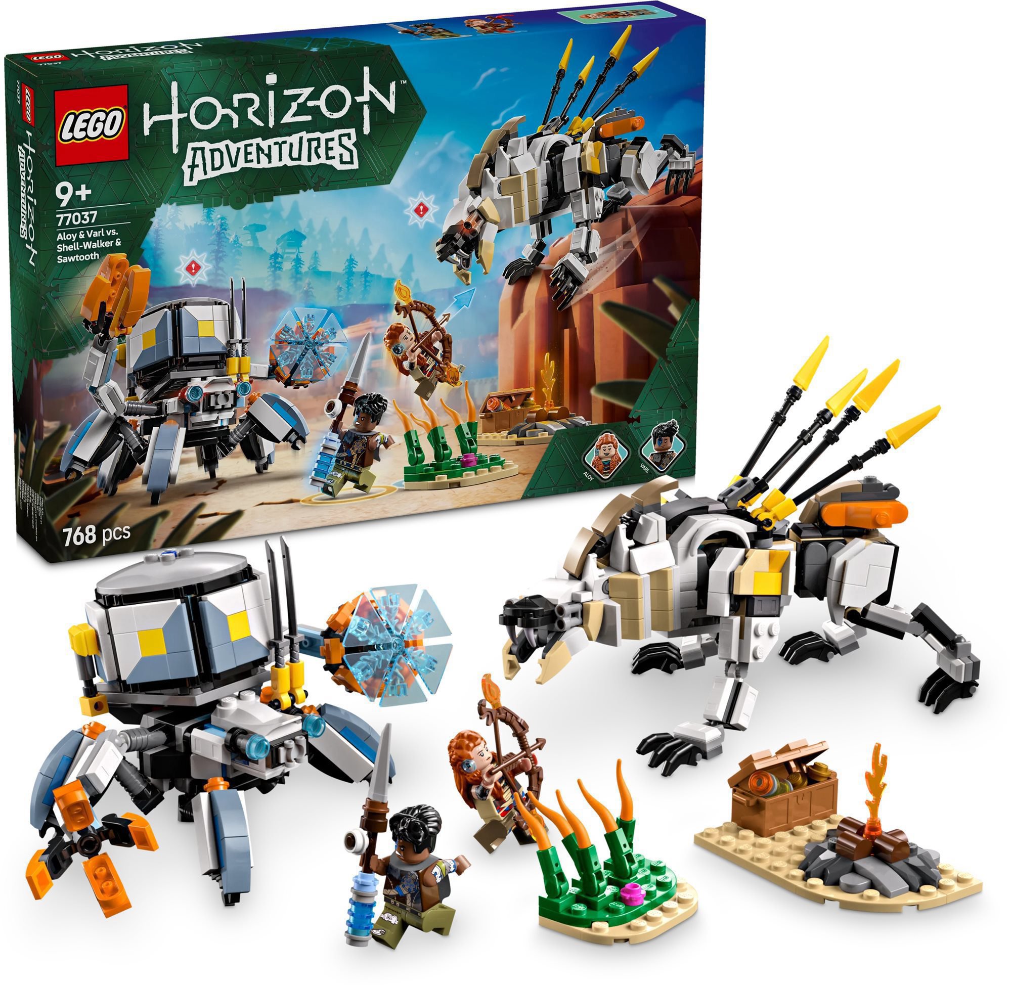 LEGO® Horizon Adventures™ 77037 Aloy a Varl vs. Shell-Walker a Sawtooth