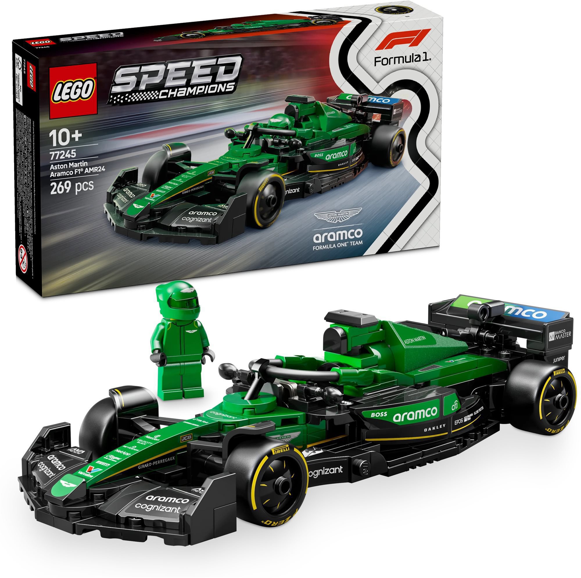 LEGO® Speed Champions 77245 Pretekárske auto Aston Martin Aramco F1® AMR24