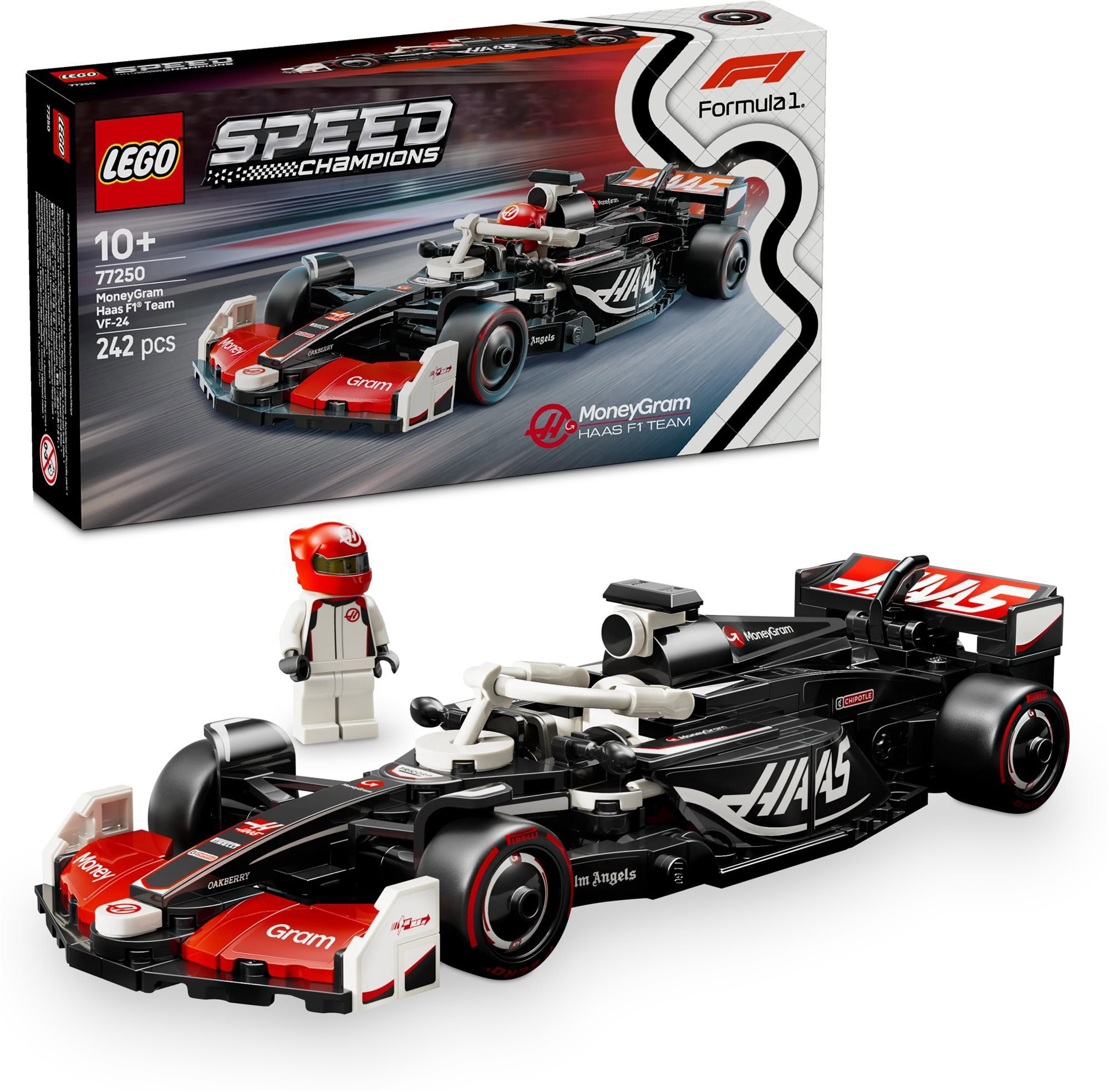 LEGO® Speed Champions 77250 Pretekárske auto MoneyGram Haas F1® Team VF-24