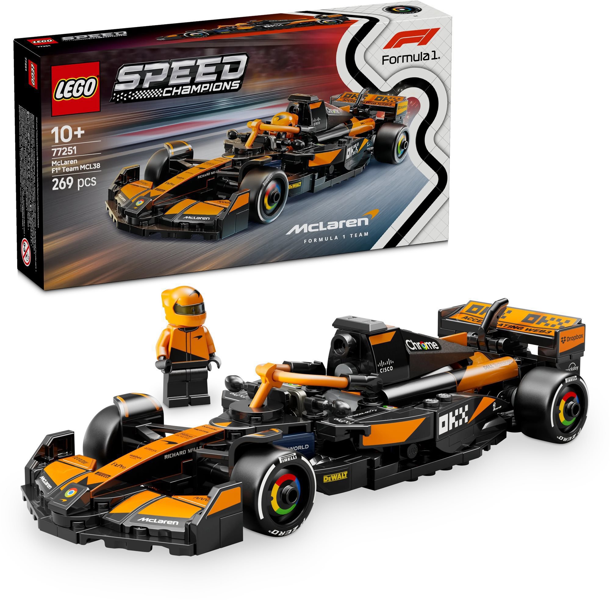 LEGO® Speed Champions 77251 Pretekárske auto McLaren F1® Team MCL38