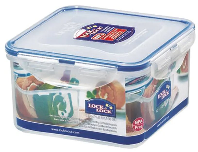 LOCK DÓZA NA POTRAVINY LOCK 15,5 × 15,5 × 8,7 cm 1,2 l PLAST