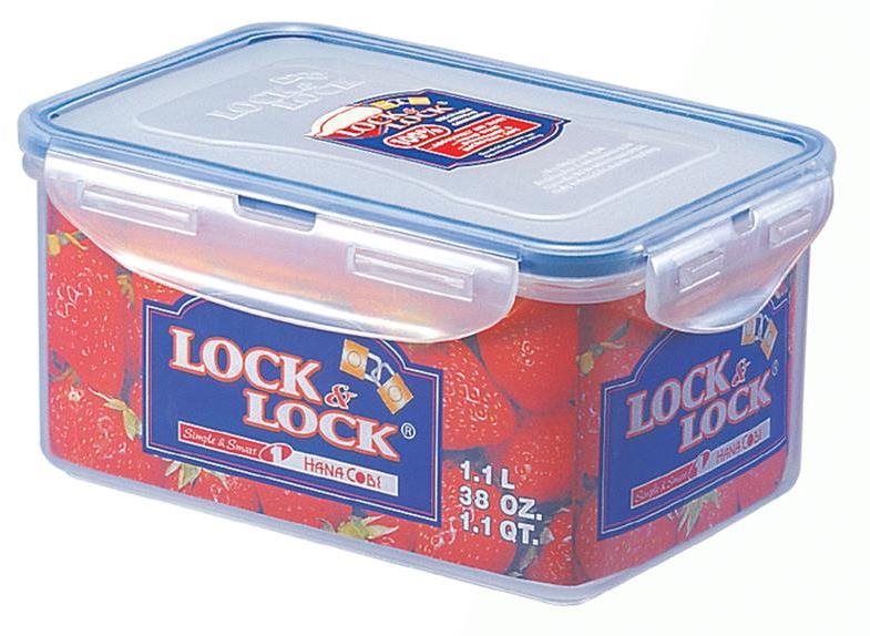 LOCK DÓZA NA POTRAVINY LOCK 18,1 × 12,8 × 8,8 cm 1,1 l PLAST