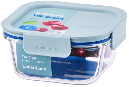 LocknLock „CLEAR" štvorcová dóza 0,5 l mint
