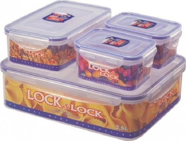 Lock&Lock Dóza na potraviny Lock – súprava 4 ks