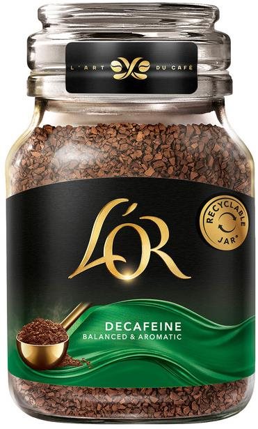 L'OR Decaf, instantná káva bez kofeínu, 100 g
