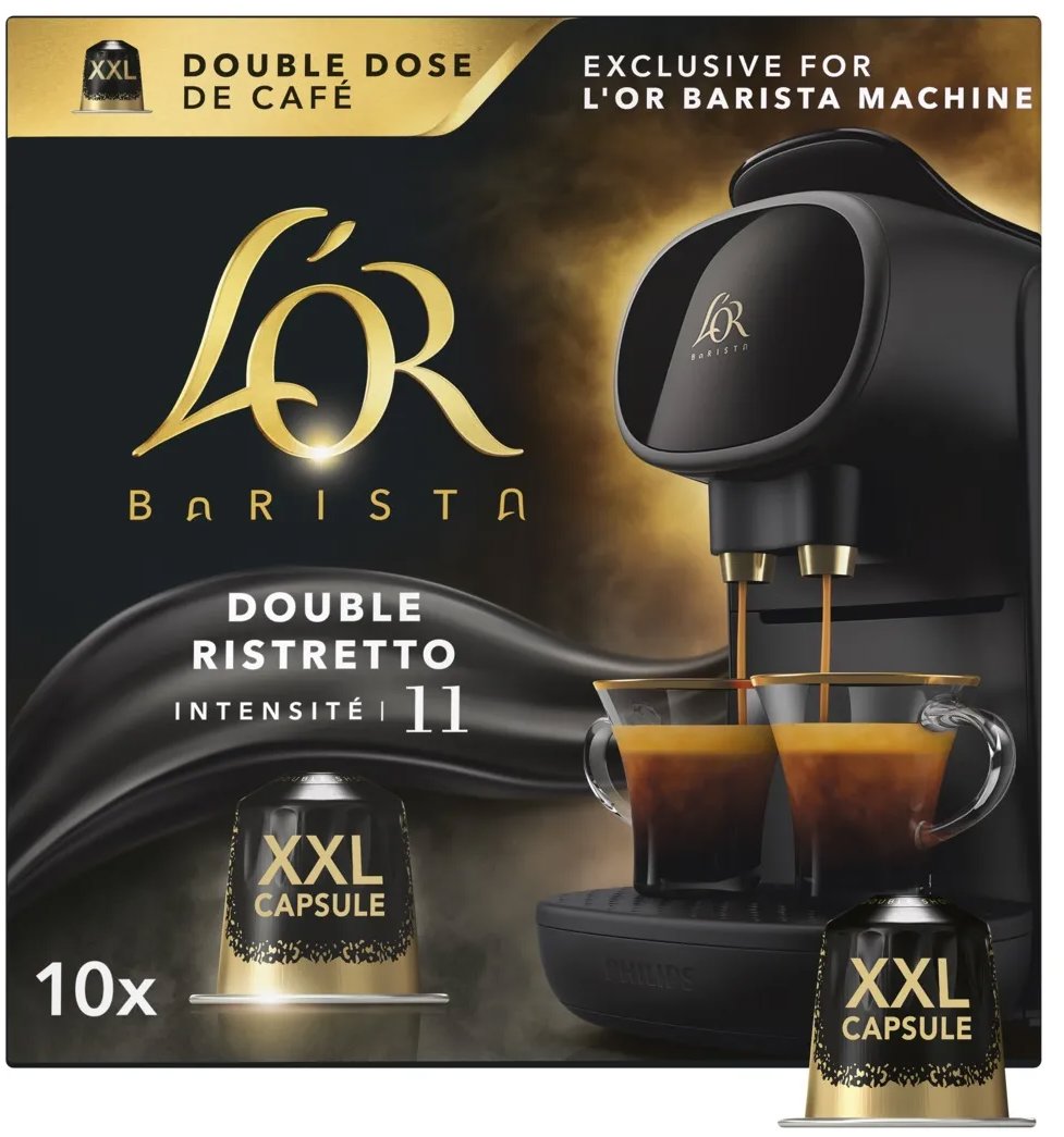 L'OR Barista XXL Double Ristretto 10 ks kapsúl pre L'OR Barista kávovary
