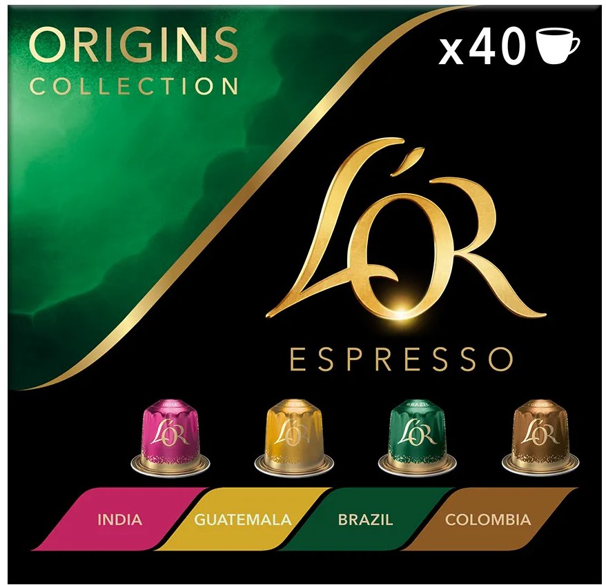 L'OR Espresso Origins mix 40 ks kapsúl pre Nespresso®* Original kávovary