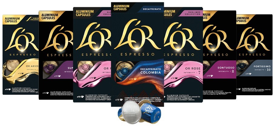 L'OR Exclusive MixPack 70 kapsúl kompatibilné s Nespresso®* Original