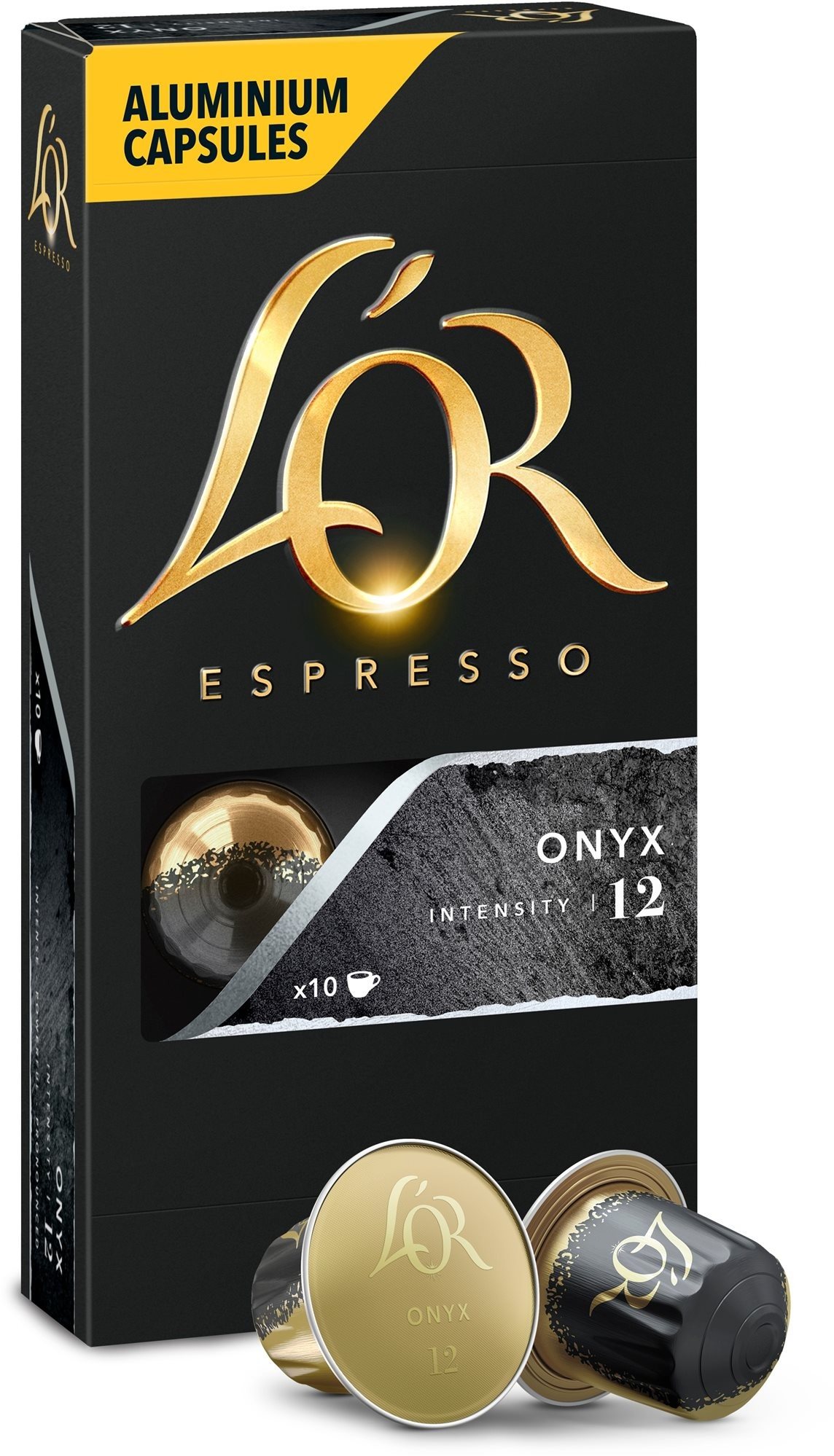 L'OR Espresso Onyx 10 ks hliníkových kapsúl