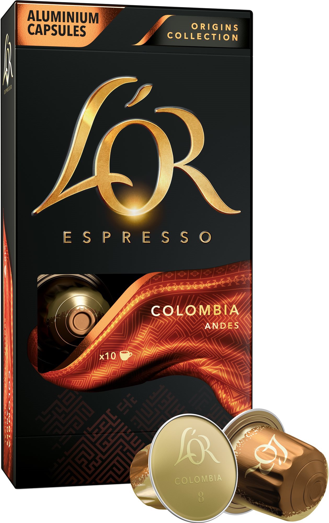 L'OR Colombia 10 ks hliníkových kapsúl