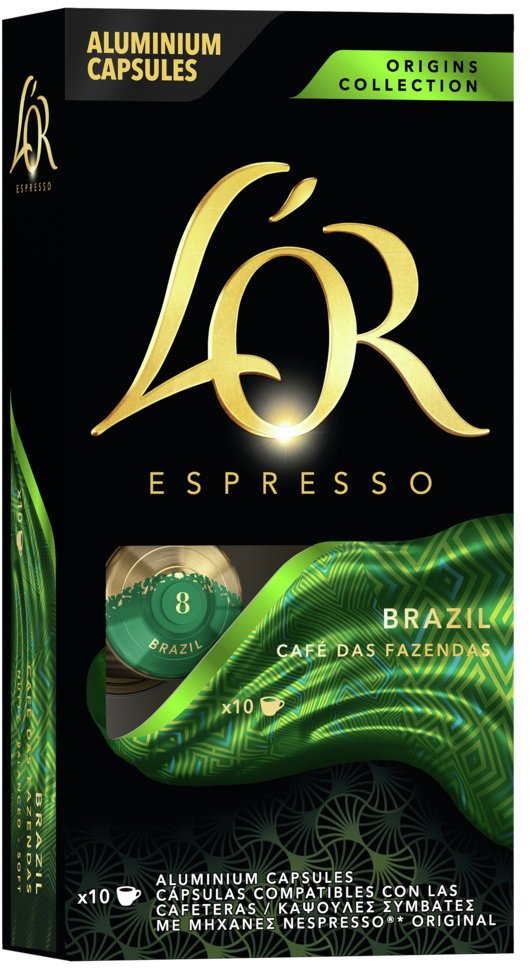 L'OR Espresso Brazil 10 kapsúl