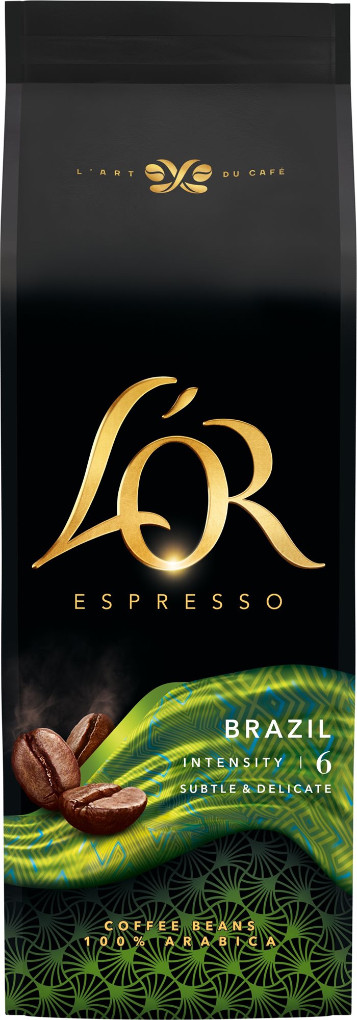 L'OR Espresso Brazil, zrnková káva, 500 g