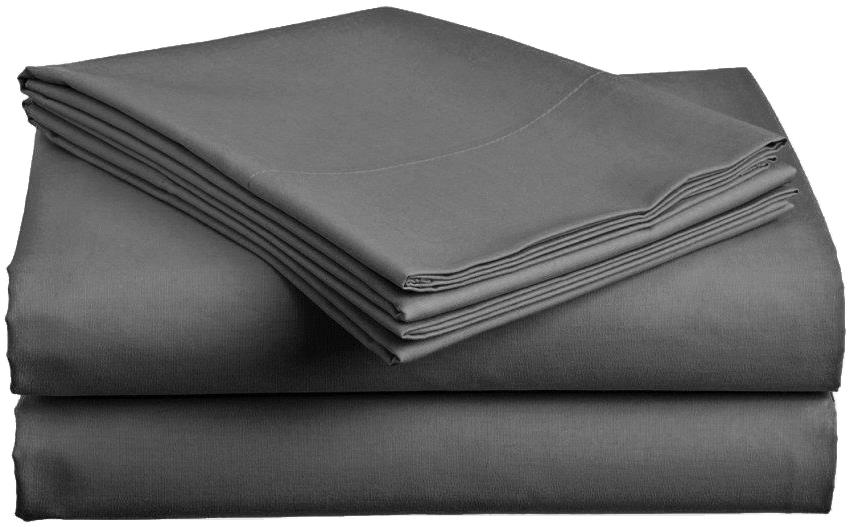 TEXTILOMANIE Bavlnené prestieradlo Lux tmavo sivé 140 × 240 cm