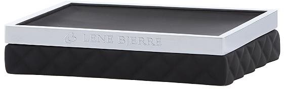 LENE BJERRE PORTIA čierna – strieborná, 13 cm