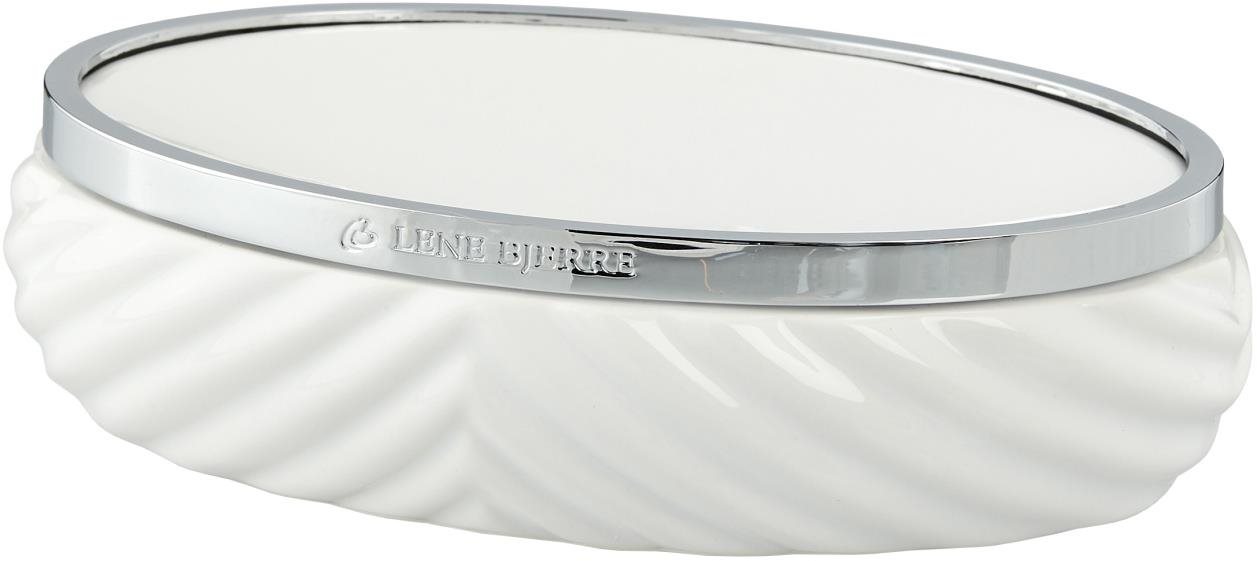 LENE BJERRE MILDA biela – strieborná, 14,5 cm