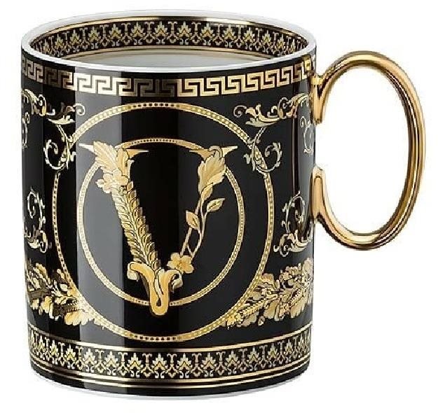 ROSENTHAL VERSACE VIRTUS GALA BLACK Hrnček s uškom