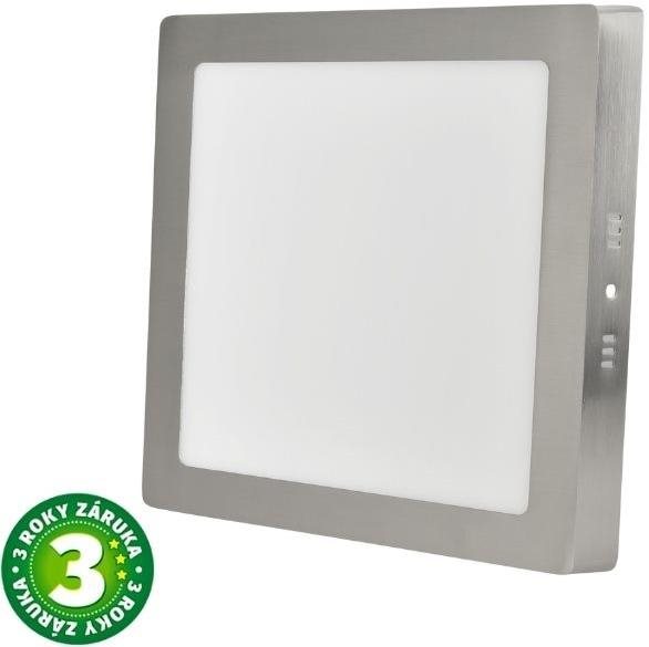 Avide prisadený LED panel 12 W denný štvorcový matný chróm