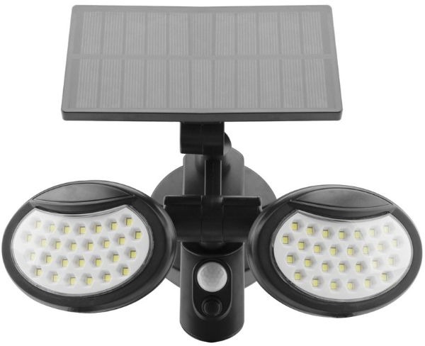 Entac Vonkajšie solárne svetlo LED so snímačom pohybu 10 W 400 lm, denné