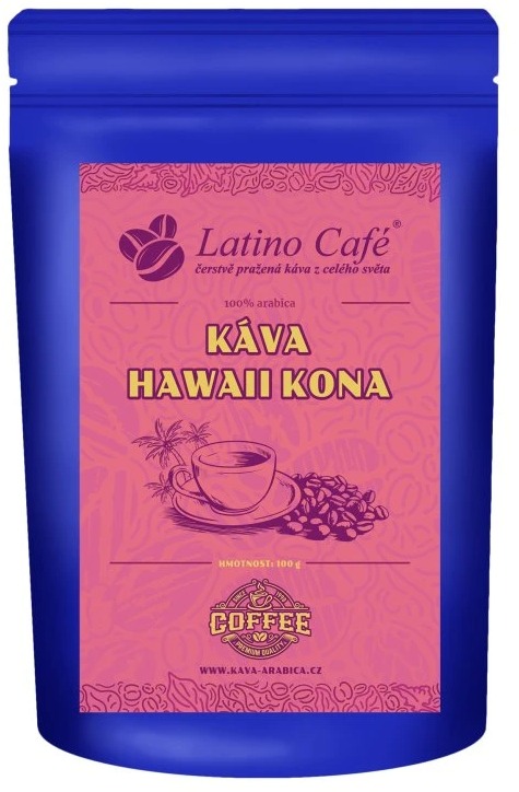 Latino Café Káva Hawaii Kona, zrnková 200 g