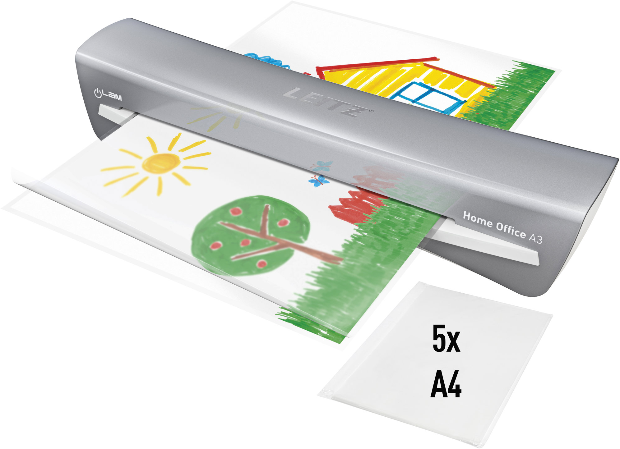 LEITZ iLAM Home Office A3 sivý