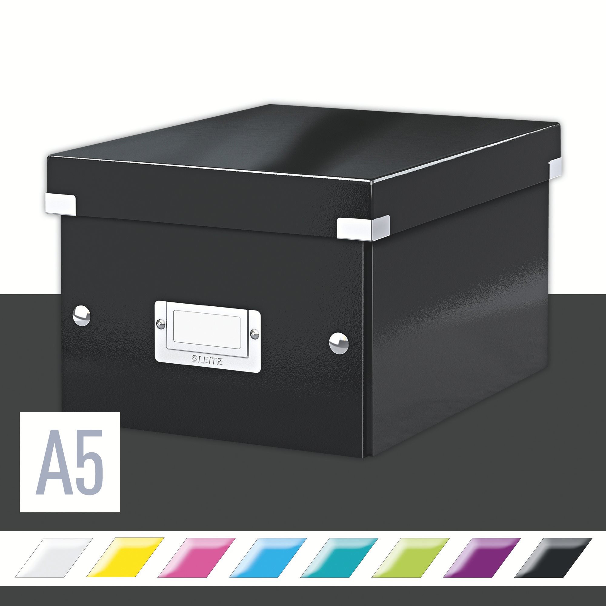Leitz WOW Click & Store A5 22 x 16 x 28,2 cm, čierna