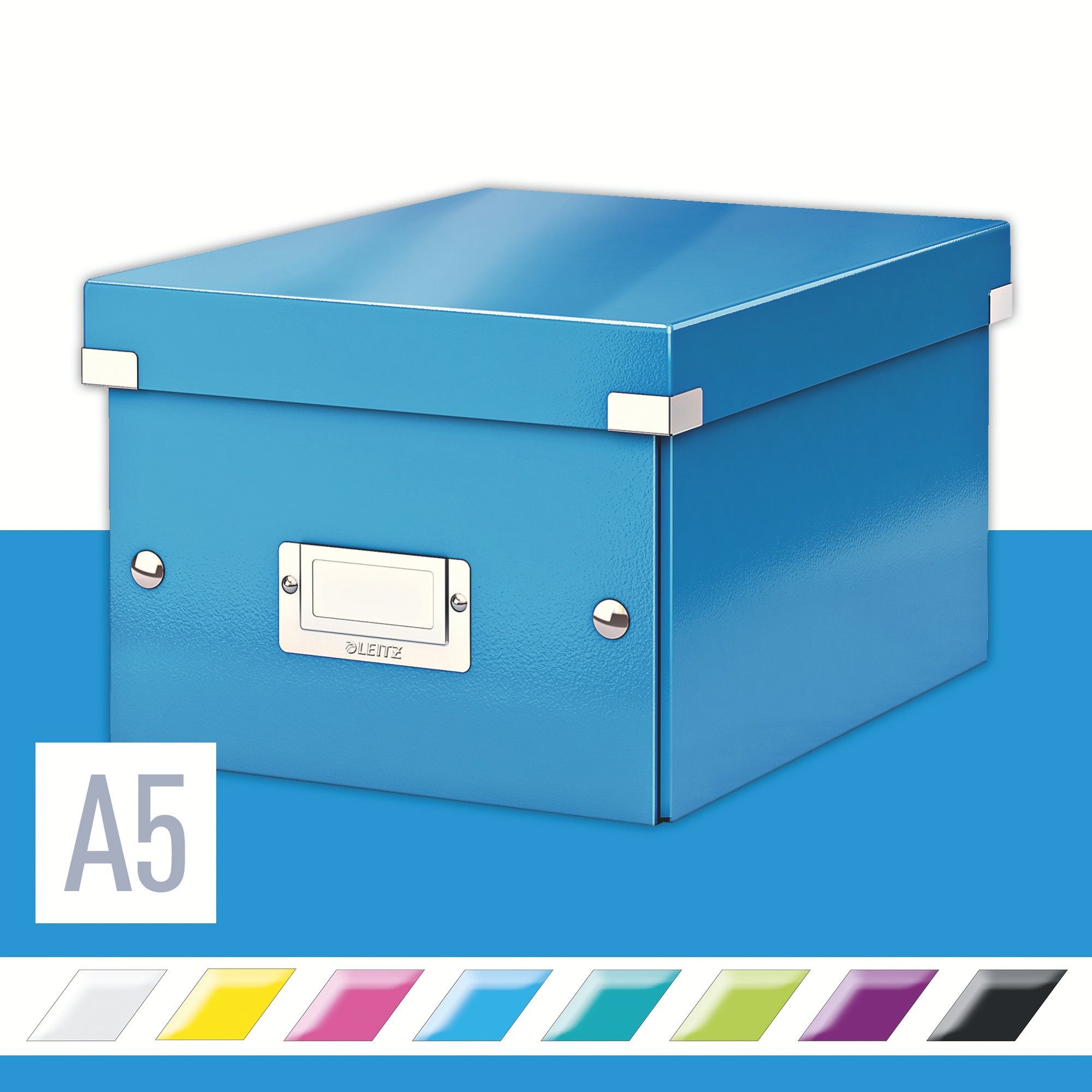 Leitz WOW Click & Store A5 22 x 16 x 28,2 cm, modrá