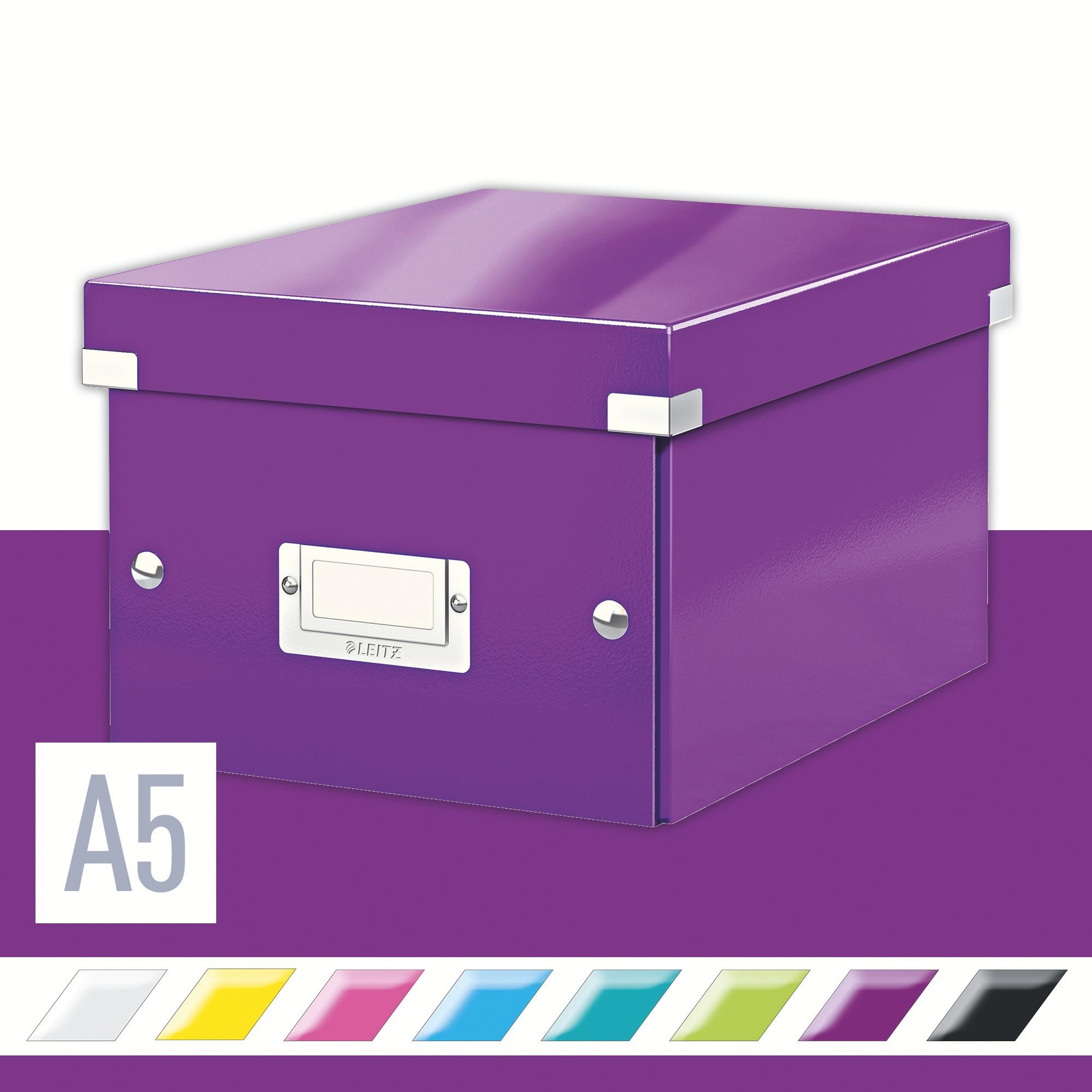 Leitz WOW Click & Store A5 22 x 16 x 28,2 cm, purpurová