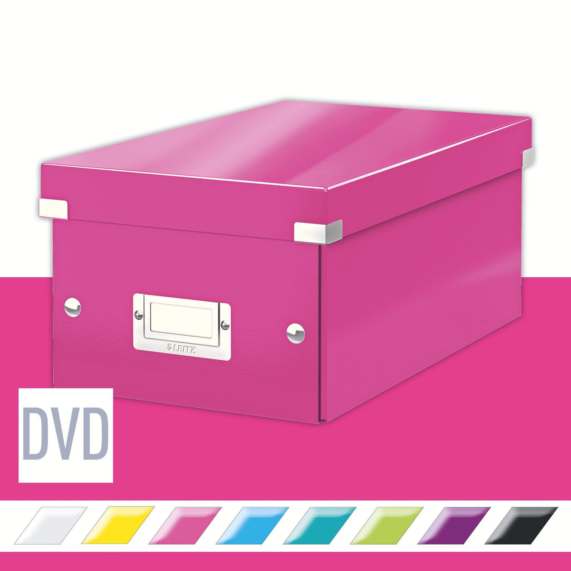 Leitz WOW Click & Store DVD 20,6 x 14,7 x 35,2 cm, ružová