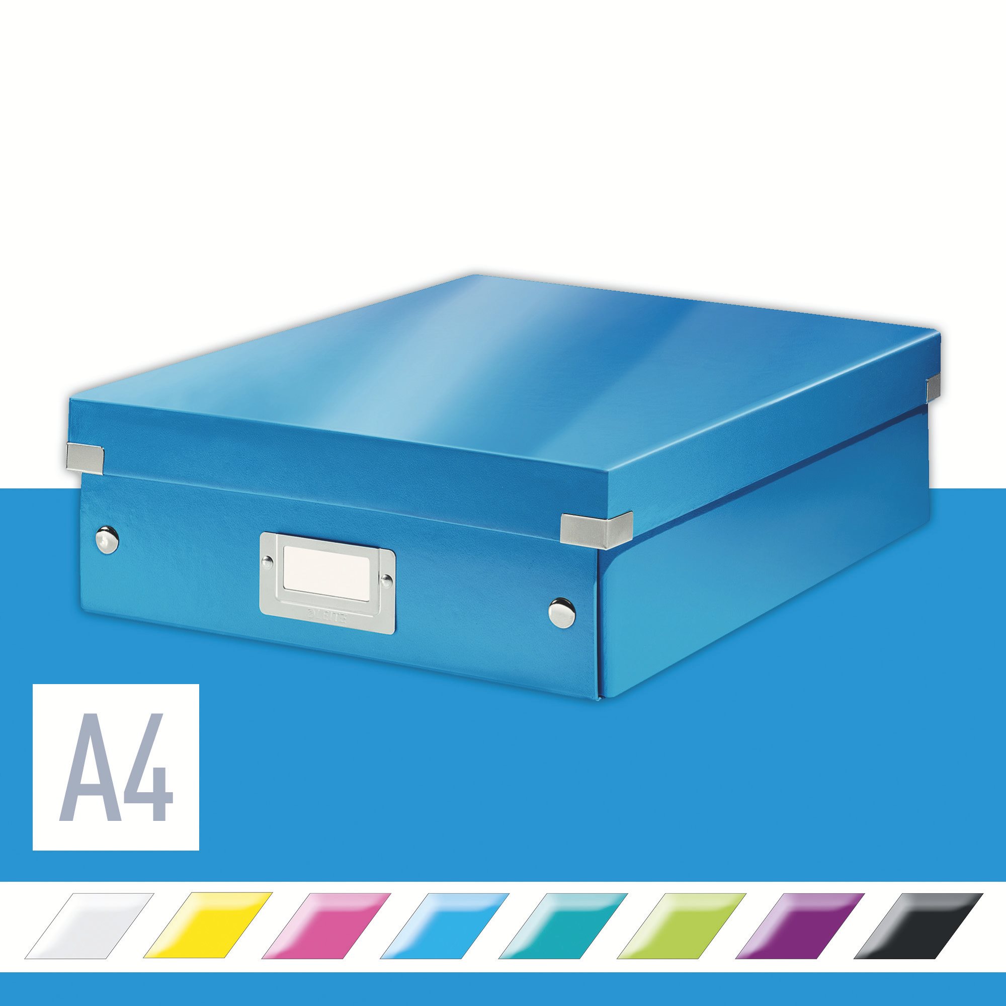 Leitz WOW Click & Store A4 28,1 x 10 x 37 cm, modrá