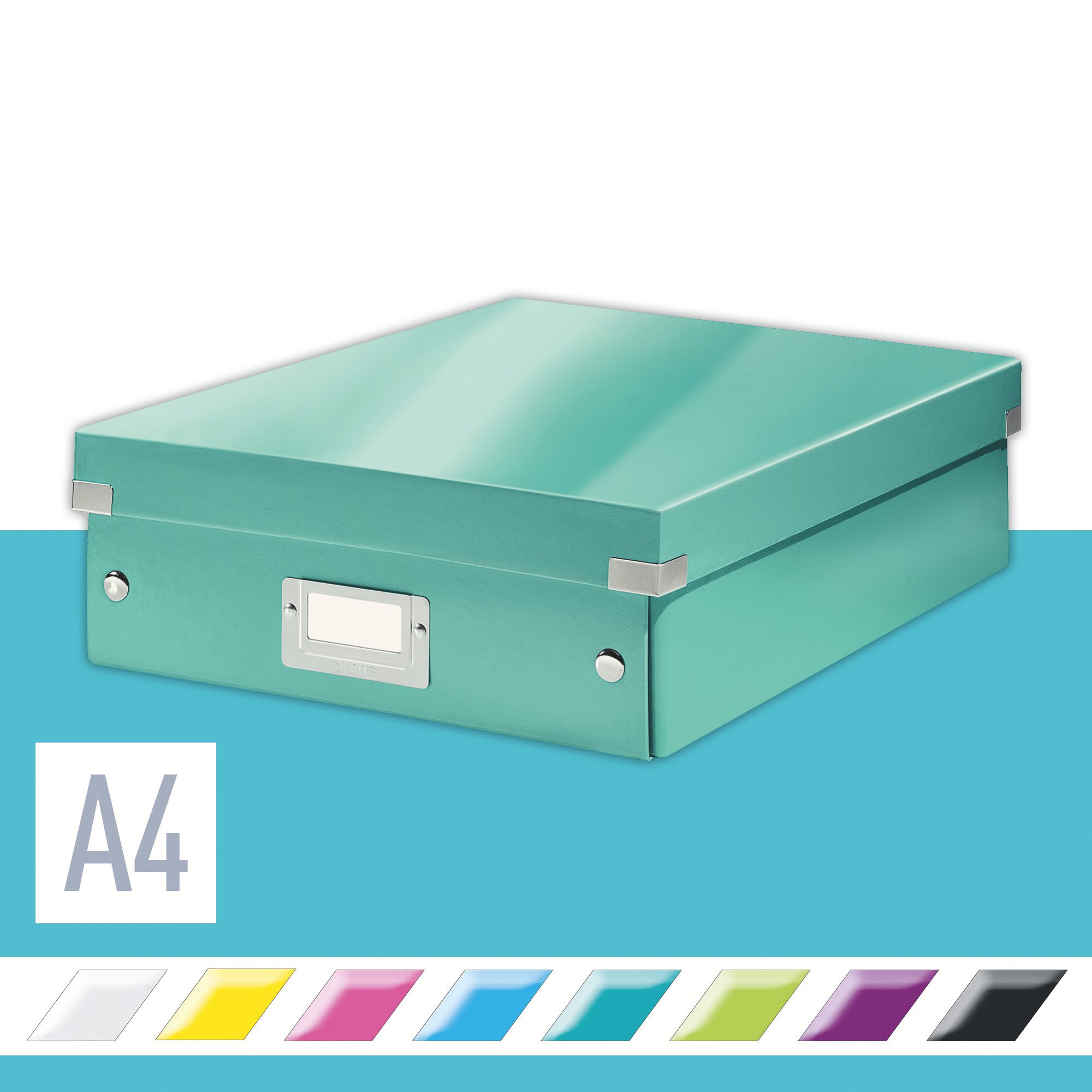 Leitz WOW Click & Store A4 28,1 x 10 x 37 cm, ľadovo modrá