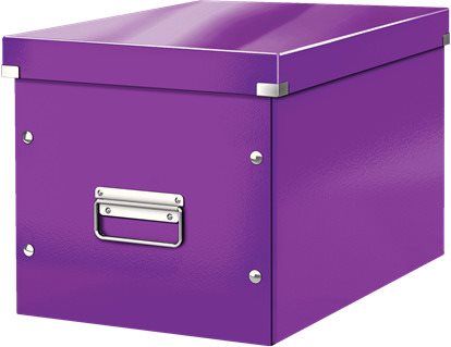 Leitz WOW Click & Store A4 32 × 31 × 36 cm, purpurová