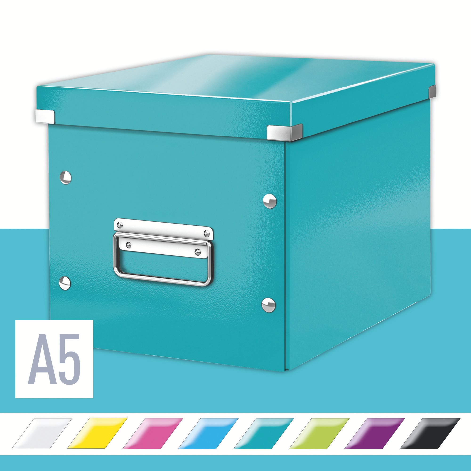 Leitz WOW Click & Store A5 26 x 24 x 26 cm, ľadovo modrá