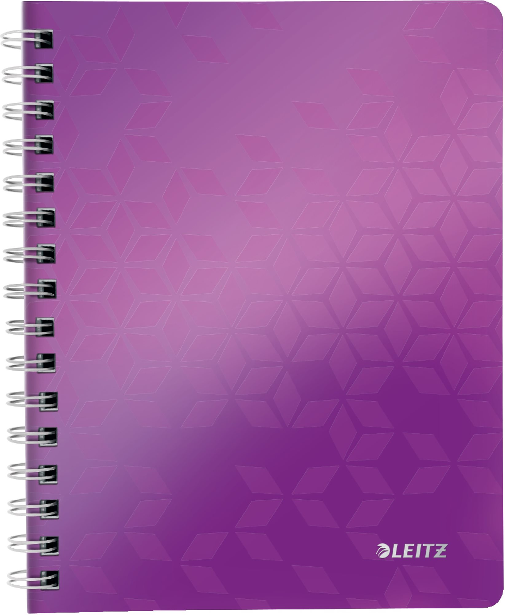 LEITZ WOW A5 s krúžkovým chrbtom, linajkový, purpurový