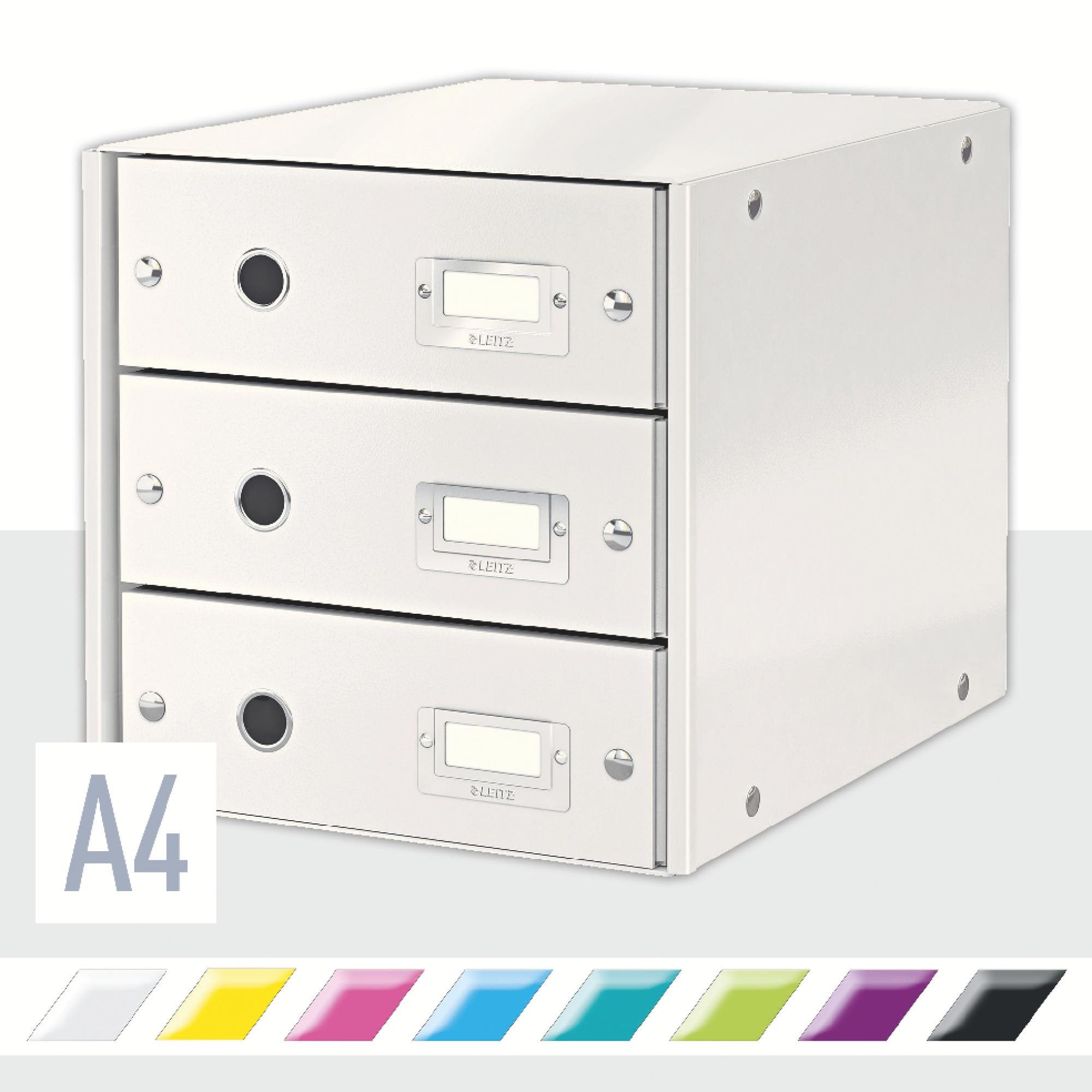 LEITZ Click & Store WOW, 3-dielny, biely