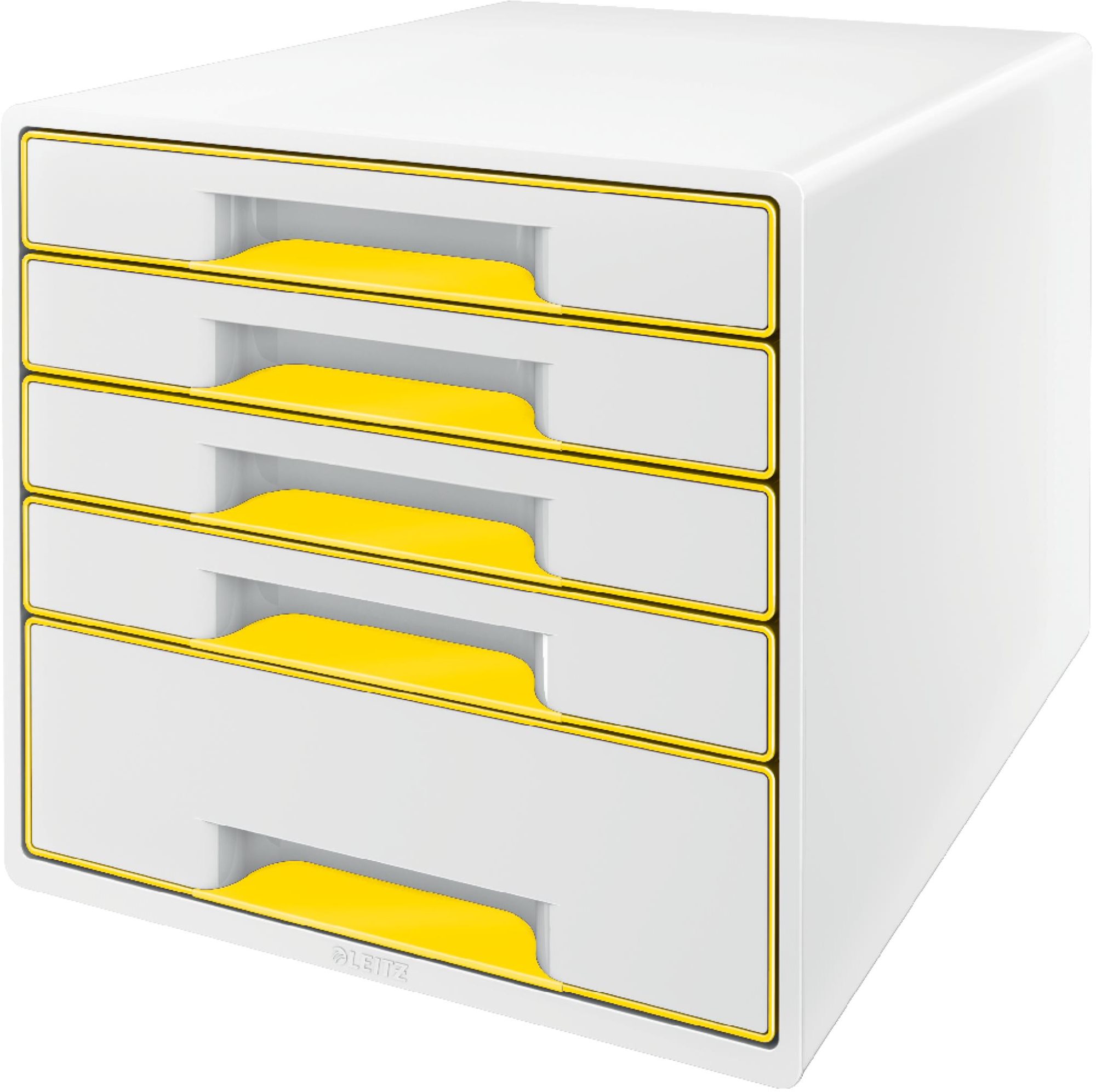 Leitz WOW CUBE, 5 zásuviek, bielo-žltý