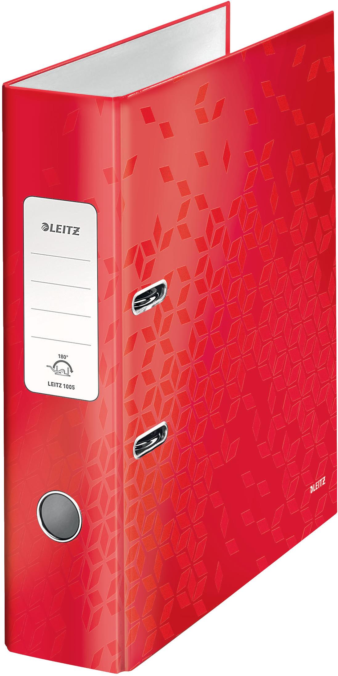 LEITZ WOW 180° A4 80 mm červený