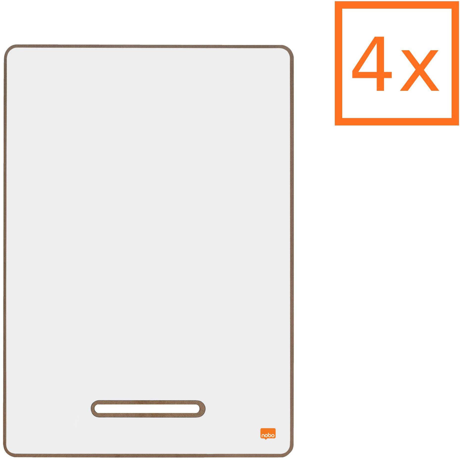 NOBO A4 mini, obojstranná, s odnímateľným stojanom – sada 4 ks