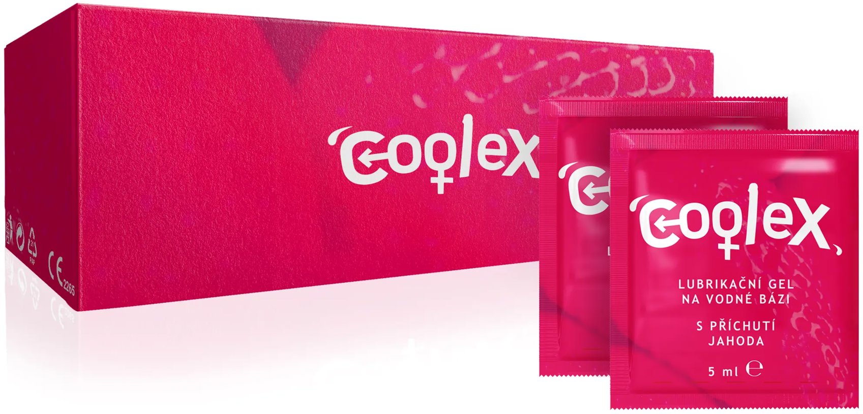 COOLEX na vodnej báze jahoda (sašetka) 20 ks