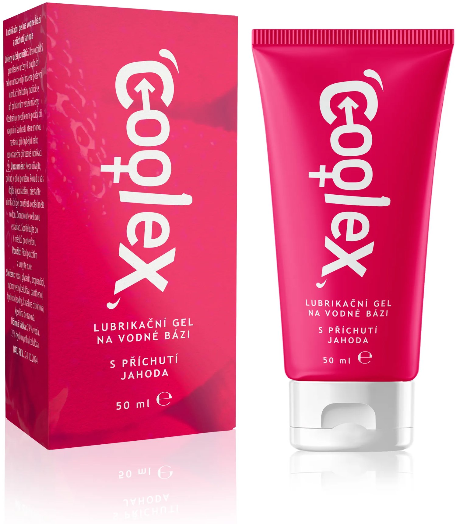 COOLEX na vodnej báze jahoda (tuba) 50 ml