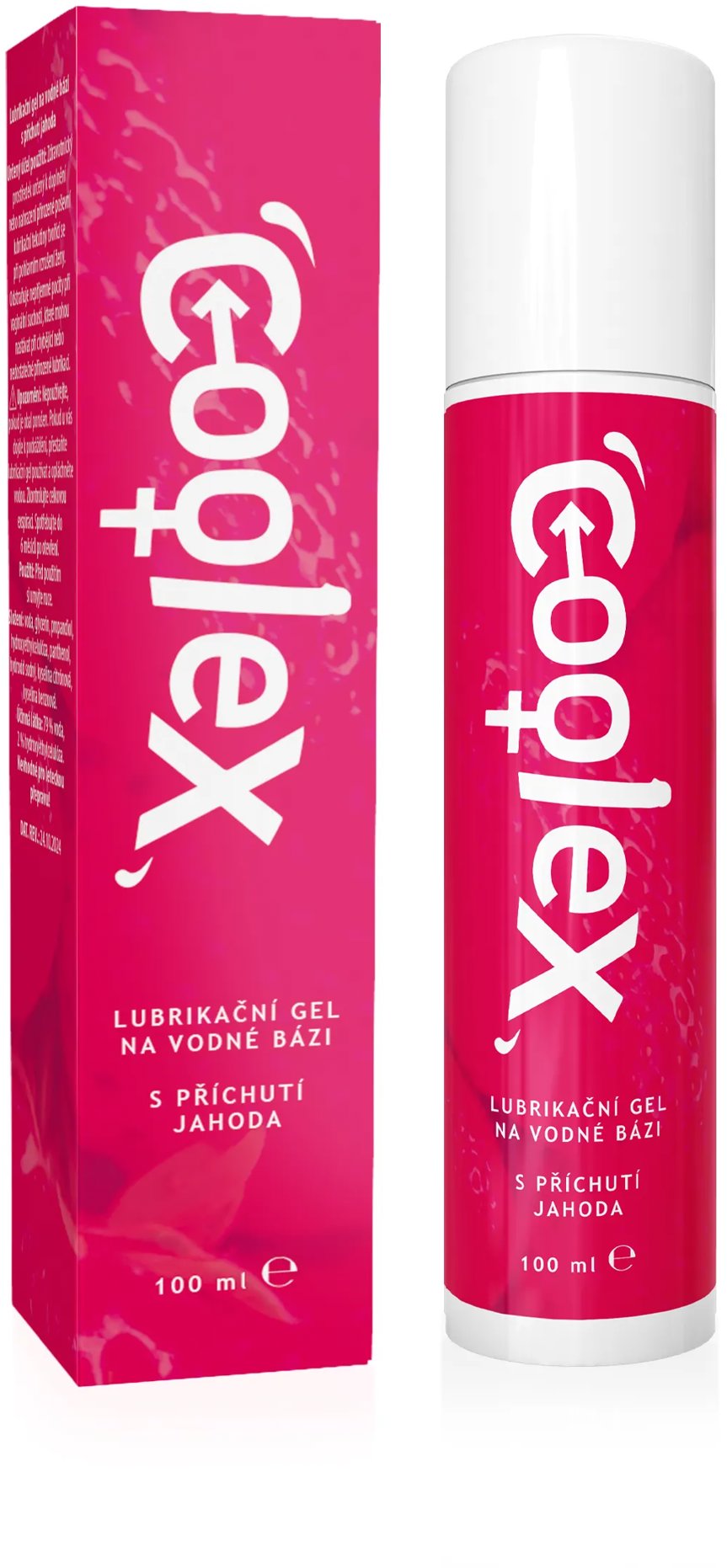 COOLEX na vodnej báze jahoda (airless) 100 ml