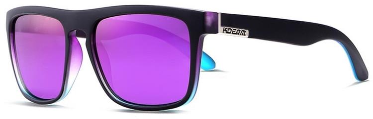 KDEAM Sunbury 3 Black & Purple/Purple