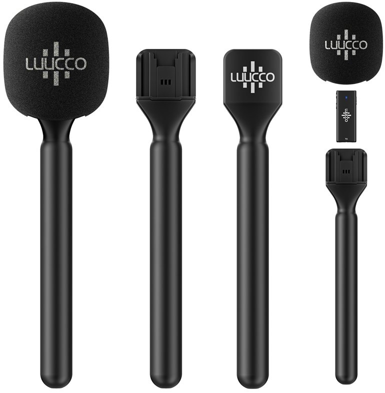 LUUCCO Wirefree Handheld Wireless Microphone Adapter for Interviews